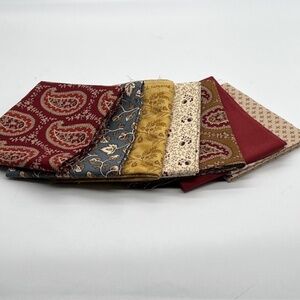 Fat Quarter Fabric Variety Bundle #2 - 7 Pieces of 100% Cotton Print 18 x 22